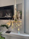 Chandelier intertwined with the vines