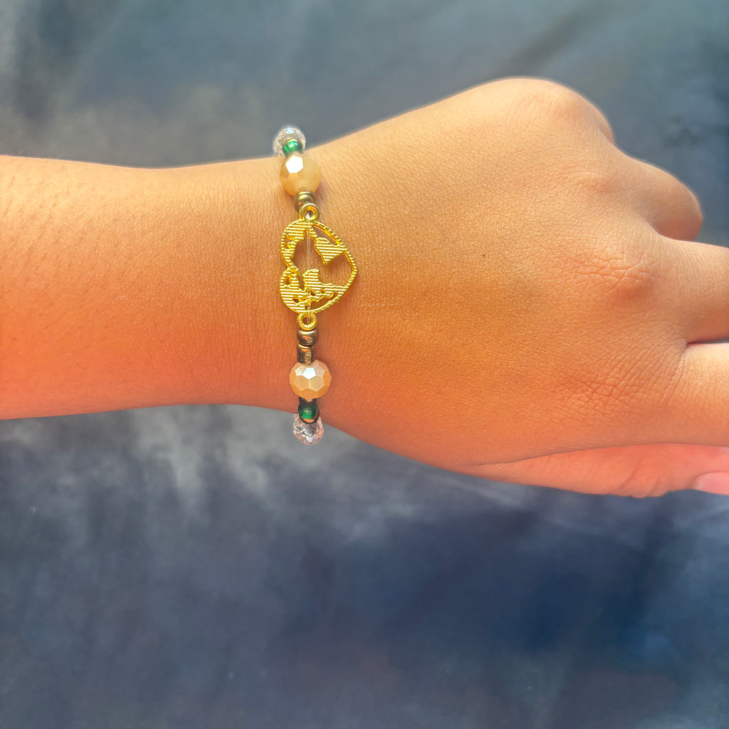 Love around the world bracelet